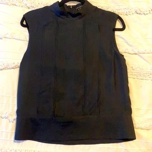 Theory Blouse in Black. Sleeveless.